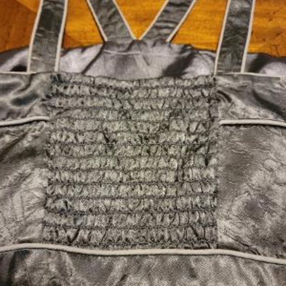 BCBG Silver Satin Dress - Picture 11 of 15